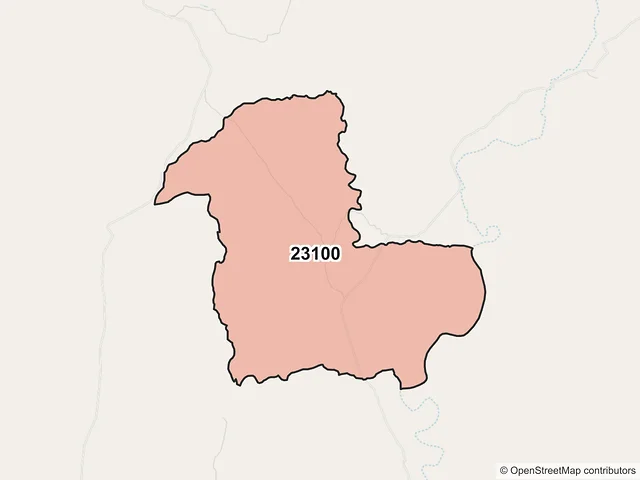 Mapa del código postal 23100, La Paz, Baja California Sur