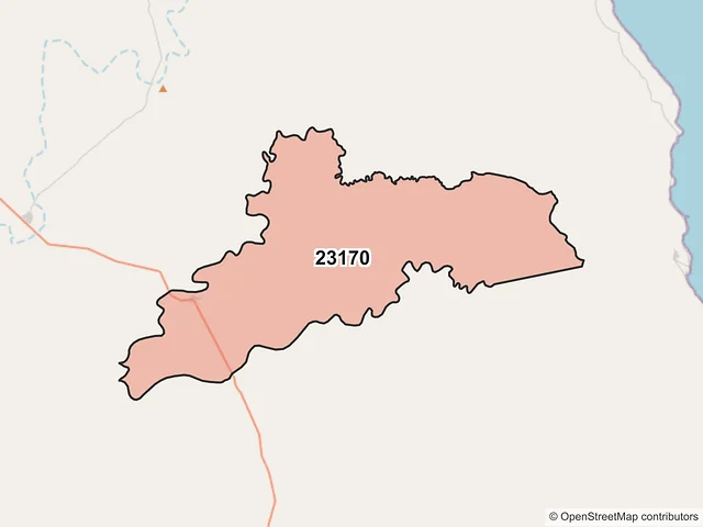 Mapa del código postal 23170, La Paz, Baja California Sur