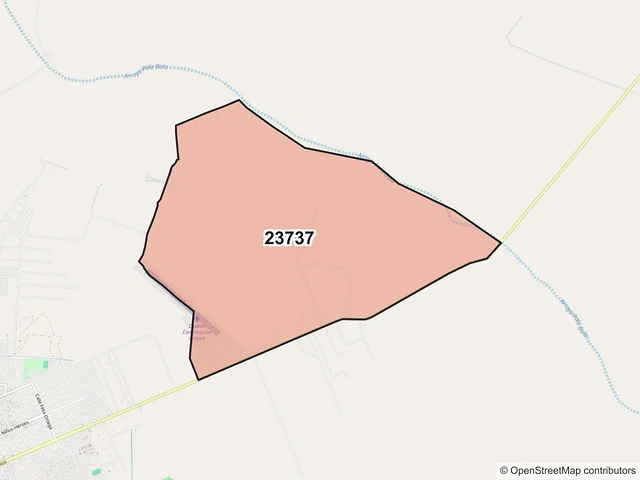 Mapa del código postal 23737, Comondú, Baja California Sur