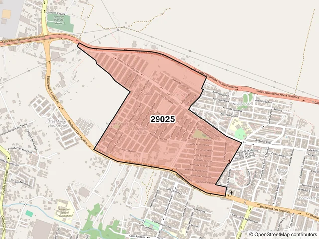 Mapa del código postal 29025, Tuxtla Gutiérrez, Chiapas