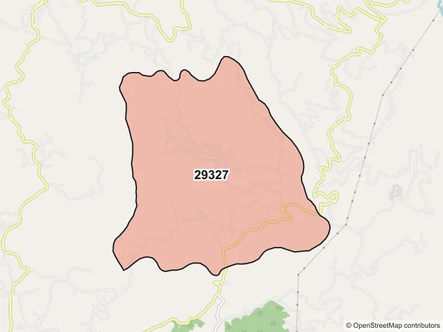 Mapa del código postal 29327, Chamula, Chiapas