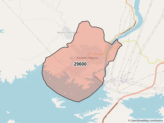 Mapa del código postal 29600, Mezcalapa, Chiapas