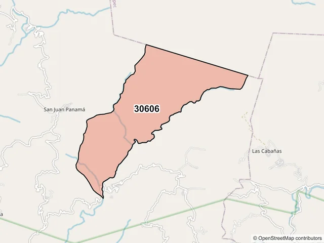 Mapa del código postal 30606, Escuintla, Chiapas