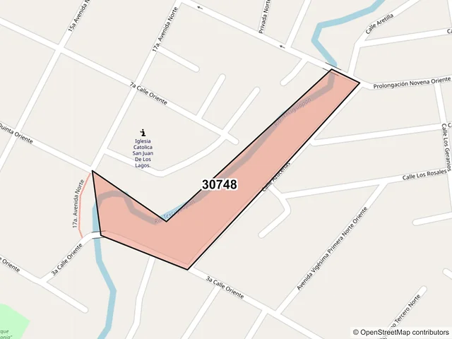 Mapa del código postal 30748, Tapachula, Chiapas