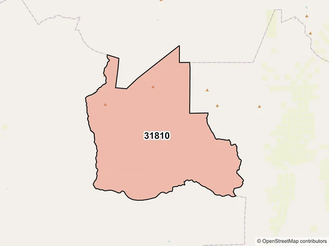 Mapa del código postal 31810, Nuevo Casas Grandes, Chihuahua