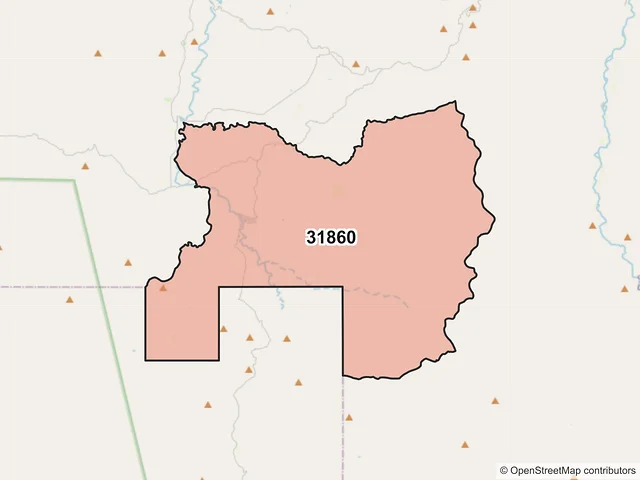 Mapa del código postal 31860, Casas Grandes, Chihuahua