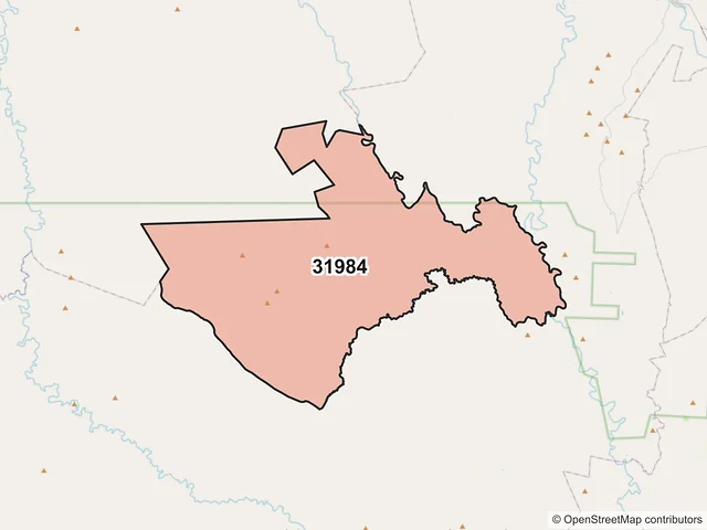 Mapa del código postal 31984, Temósachic, Chihuahua