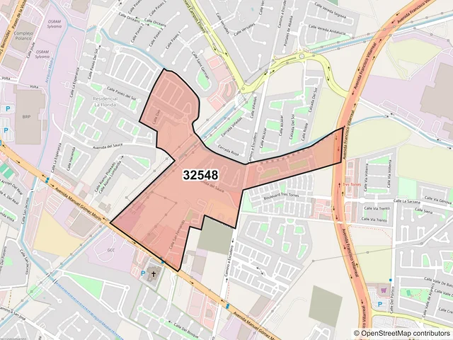 Mapa del código postal 32548, Juárez, Chihuahua