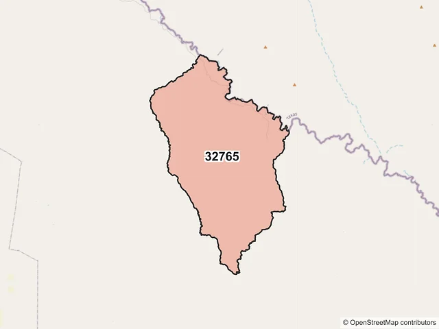 Mapa del código postal 32765, Guadalupe, Chihuahua