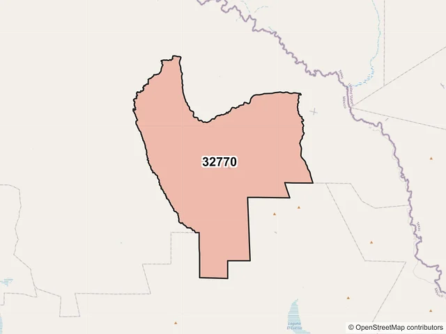 Mapa del código postal 32770, Guadalupe, Chihuahua