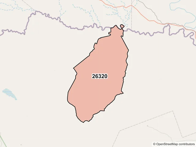 Mapa del código postal 26320, Acuña, Coahuila de Zaragoza