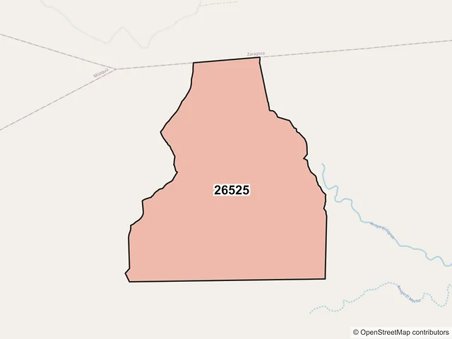 Mapa del código postal 26525, Morelos, Coahuila de Zaragoza