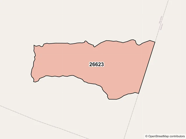 Mapa del código postal 26623, Villa Unión, Coahuila de Zaragoza