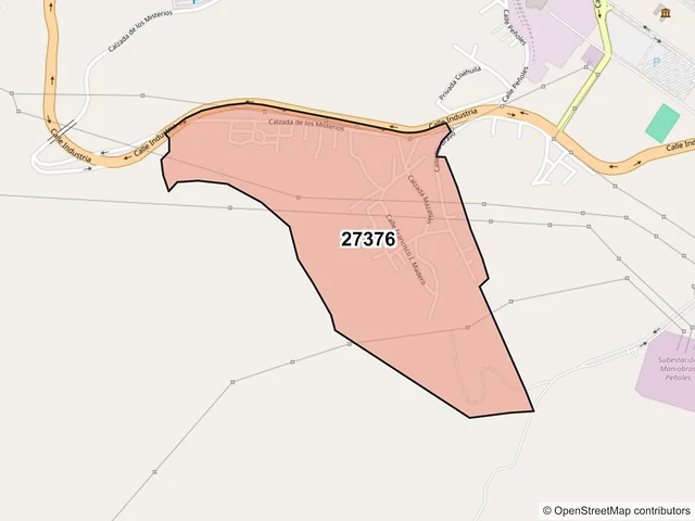 Mapa del código postal 27376, Torreón, Coahuila de Zaragoza