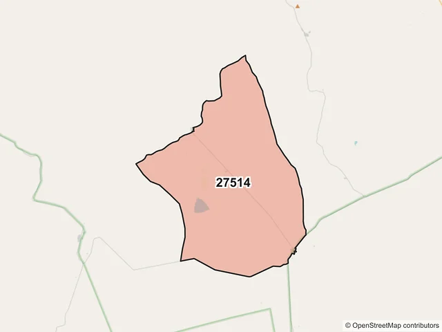 Mapa del código postal 27514, Ocampo, Coahuila de Zaragoza