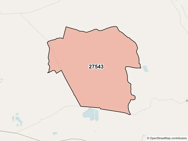 Mapa del código postal 27543, Ocampo, Coahuila de Zaragoza