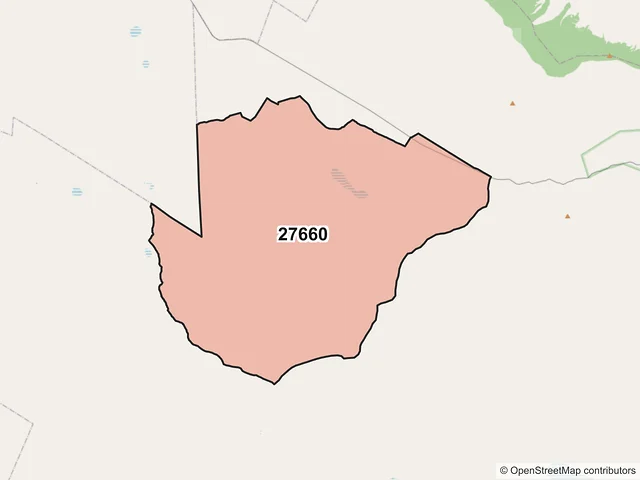 Mapa del código postal 27660, Cuatro Ciénegas, Coahuila de Zaragoza
