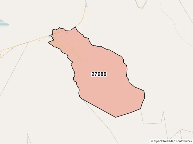 Mapa del código postal 27680, Cuatro Ciénegas, Coahuila de Zaragoza