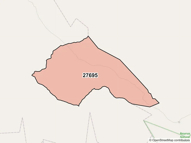 Mapa del código postal 27695, Cuatro Ciénegas, Coahuila de Zaragoza