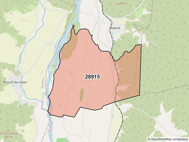Mapa del código postal 28915, Tecomán, Colima