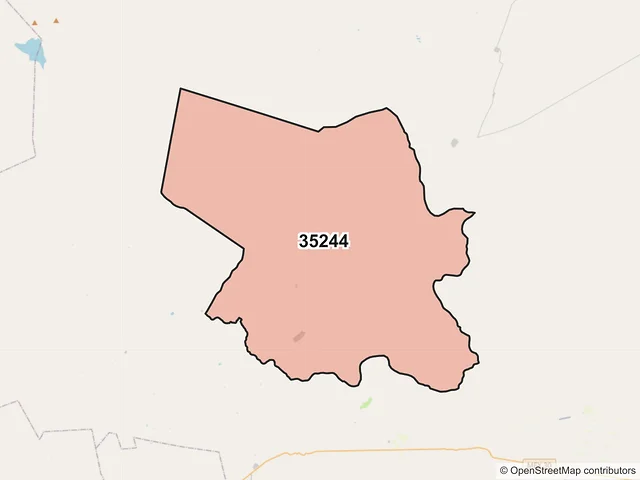 Mapa del código postal 35244, Mapimí, Durango