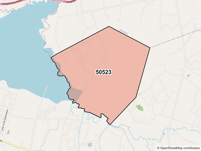 Mapa del código postal 50523, Timilpan, México