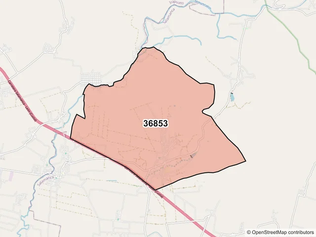 Mapa del código postal 36853, Salamanca, Guanajuato