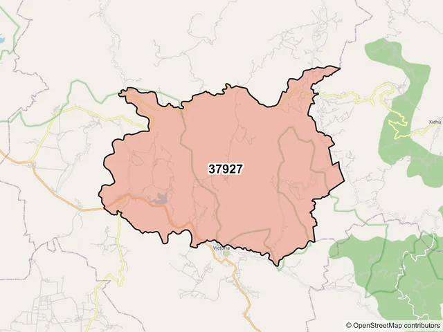 Mapa del código postal 37927, Victoria, Guanajuato