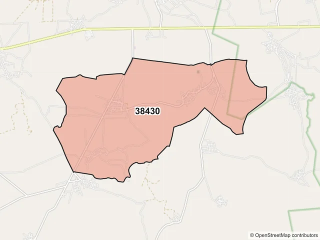 Mapa del código postal 38430, Valle de Santiago, Guanajuato