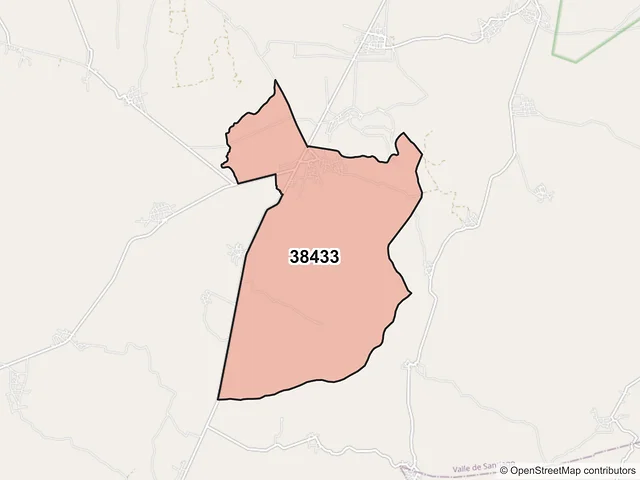 Mapa del código postal 38433, Valle de Santiago, Guanajuato