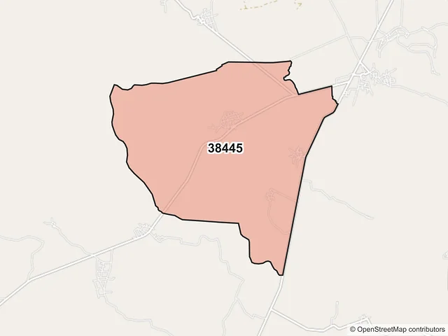 Mapa del código postal 38445, Valle de Santiago, Guanajuato