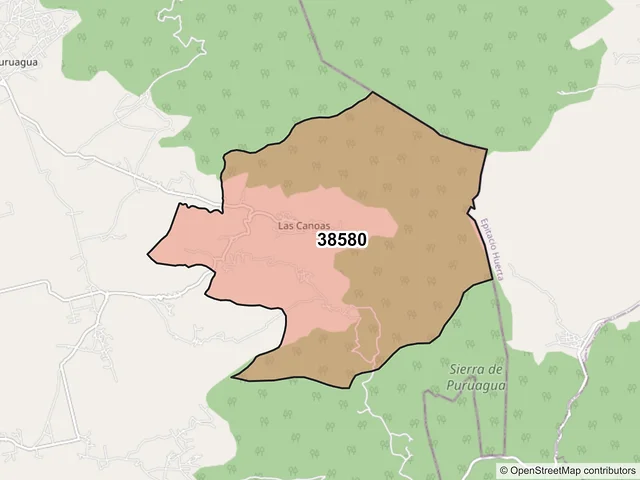 Mapa del código postal 38580, Jerécuaro, Guanajuato