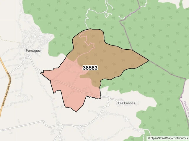Mapa del código postal 38583, Jerécuaro, Guanajuato