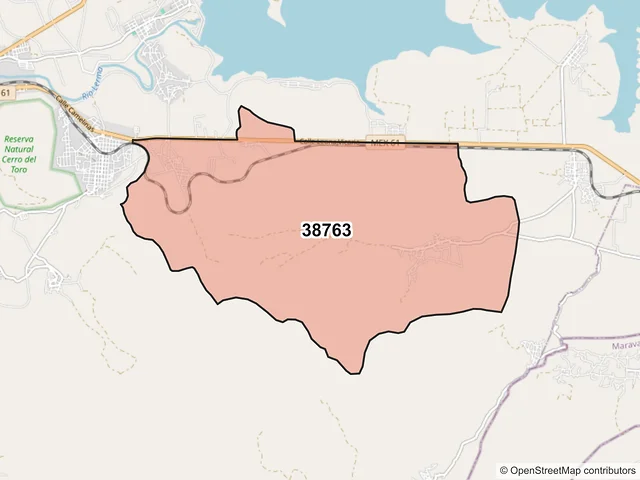 Mapa del código postal 38763, Acámbaro, Guanajuato