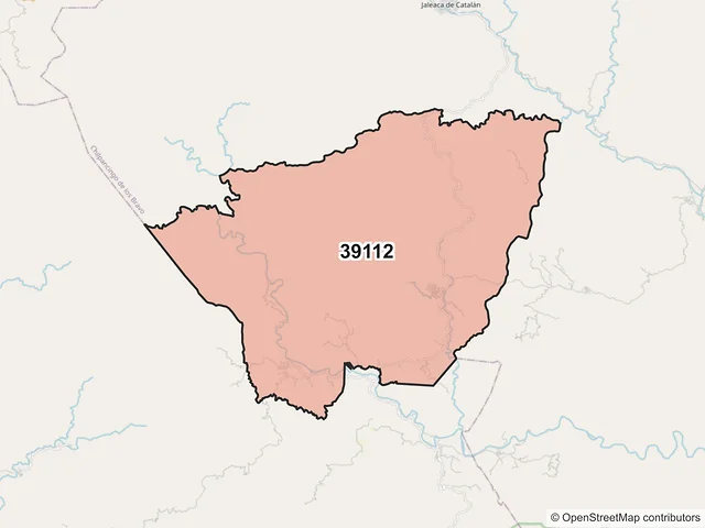 Mapa del código postal 39112, Chilpancingo de los Bravo, Guerrero