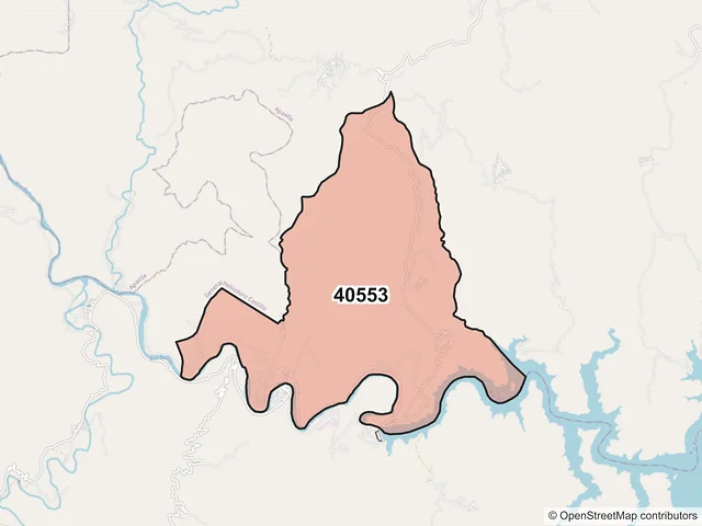 Mapa del código postal 40553, Apaxtla, Guerrero