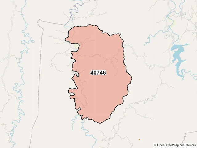 Mapa del código postal 40746, Ajuchitlán del Progreso, Guerrero
