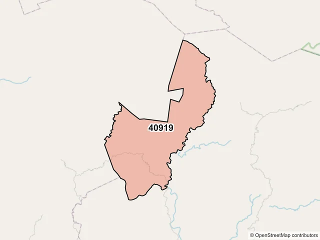 Mapa del código postal 40919, Técpan de Galeana, Guerrero