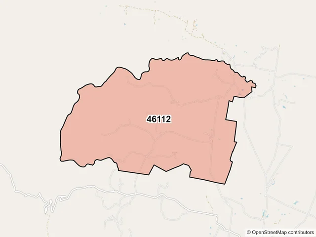 Mapa del código postal 46112, Villa Guerrero, Jalisco
