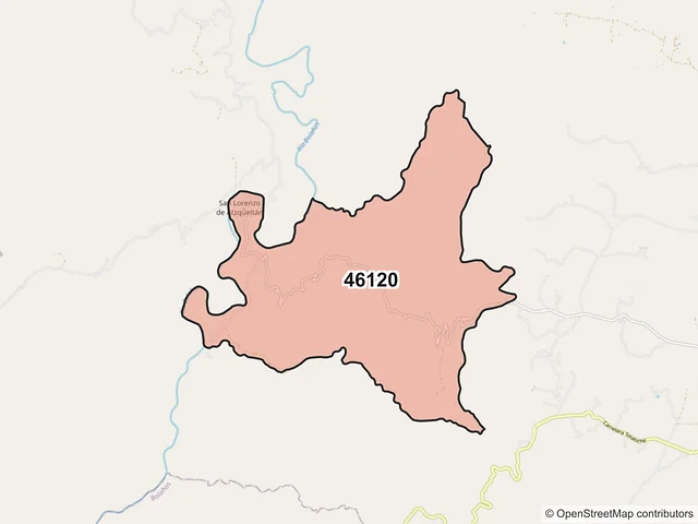 Mapa del código postal 46120, Villa Guerrero, Jalisco