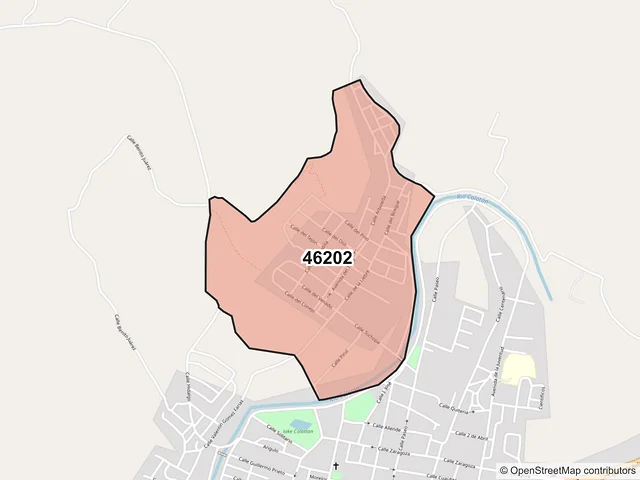 Mapa del código postal 46202, Colotlán, Jalisco