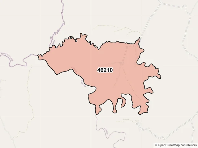 Mapa del código postal 46210, Colotlán, Jalisco