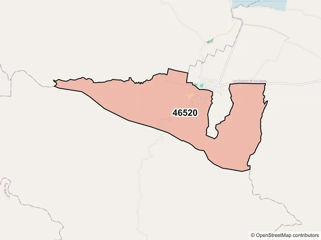 Mapa del código postal 46520, Etzatlán, Jalisco