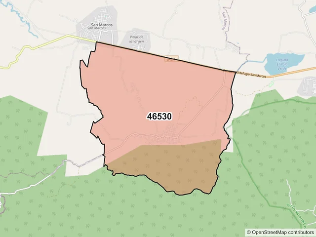Mapa del código postal 46530, Etzatlán, Jalisco