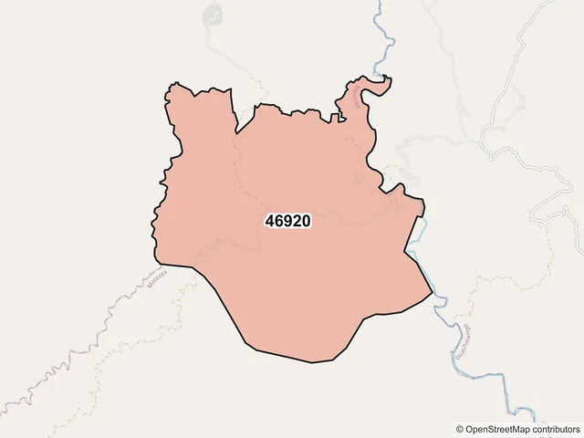 Mapa del código postal 46920, Mascota, Jalisco