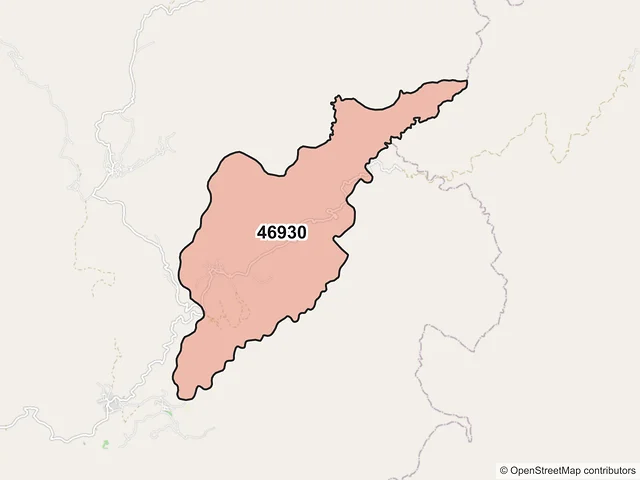 Mapa del código postal 46930, Mascota, Jalisco