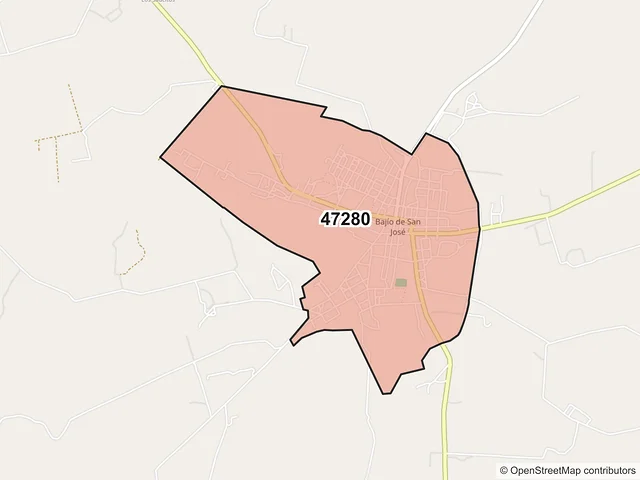Mapa del código postal 47280, Encarnación de Díaz, Jalisco