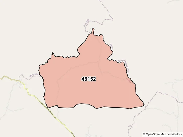 Mapa del código postal 48152, Cuautla, Jalisco