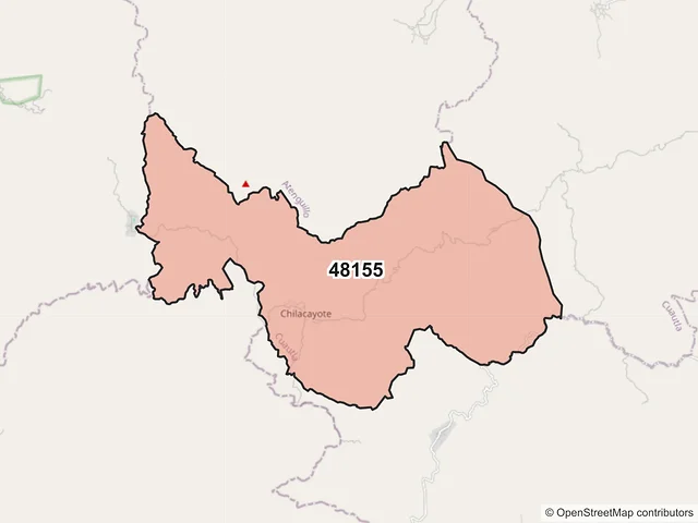 Mapa del código postal 48155, Cuautla, Jalisco