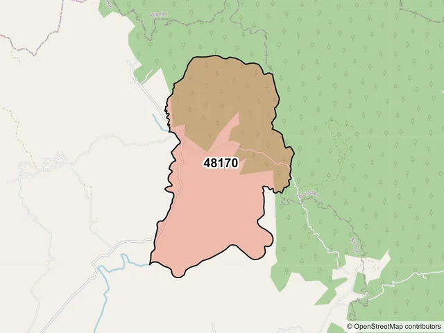Mapa del código postal 48170, Atengo, Jalisco